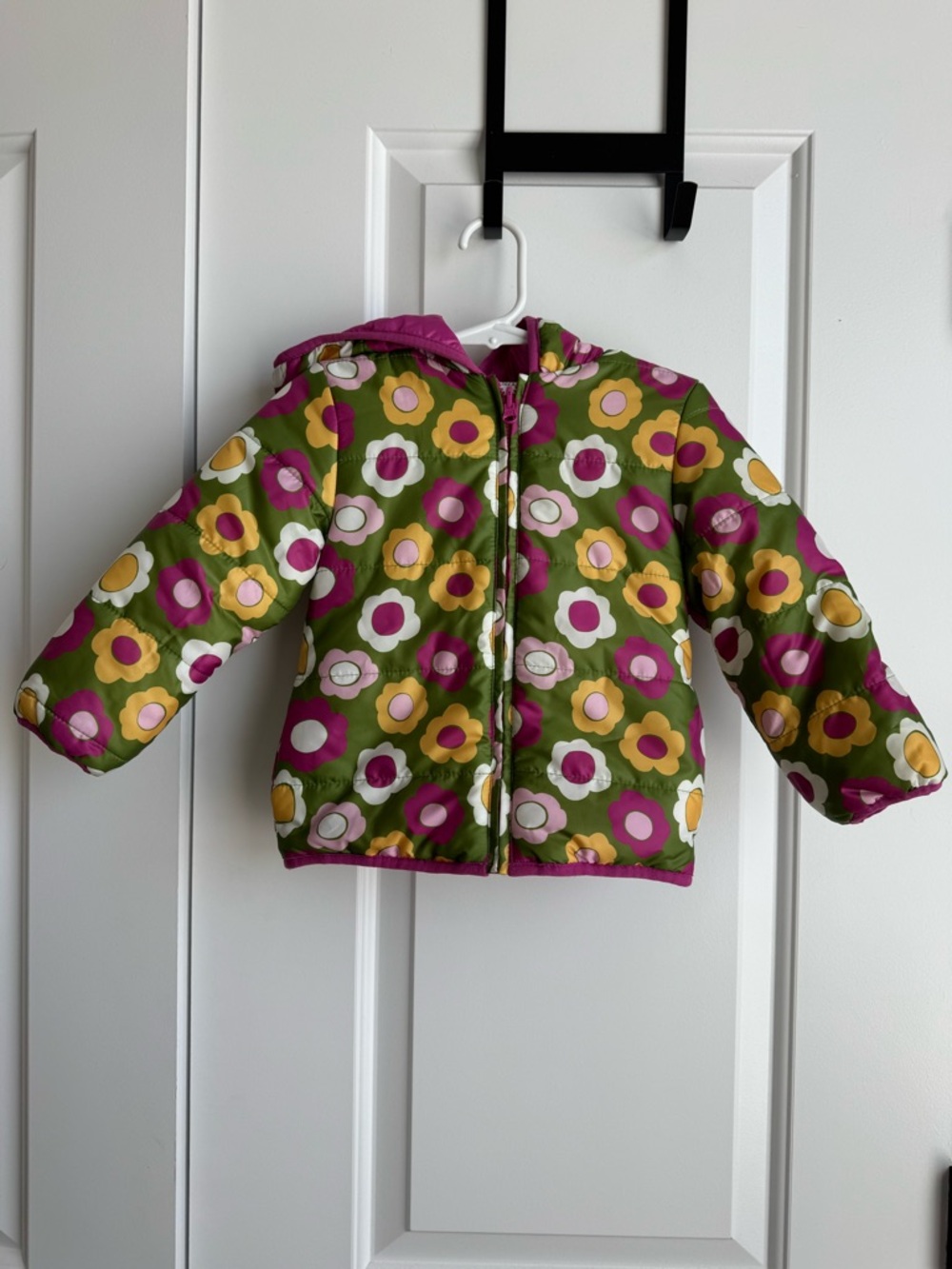 Epic Threads Retro Floral Puffer Jacket 2T